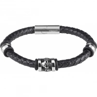 Браслет Zippo Three Charms Leather Bracelet 3 с шармами (22 см) купить в Долгопрудном