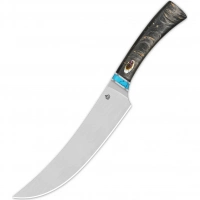 Кухонный нож пчак QSP Noble Series, сталь 14C28N, рукоять дерево айронвуд купить в Долгопрудном