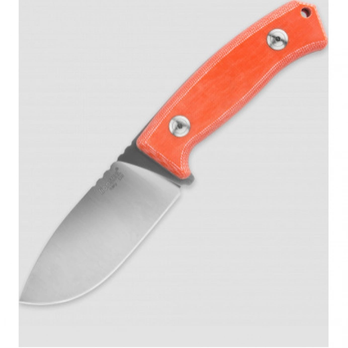 Нож с фиксированным клинком LionSteel M2 MiOR, сталь D2, рукоять Orange micarta