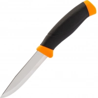 Нож с фиксированным лезвием Morakniv Companion Orange, сталь Sandvik 12C27, рукоять резина/пластик, оранжевый купить в Долгопрудном