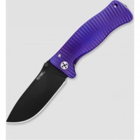 Нож складной LionSteel SR1 VB (VIOLET), сталь Black PVD-Coated Sleipner, рукоять титан, фиолетовый купить в Долгопрудном