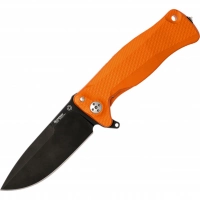 Нож складной LionSteel SR11A OB ORANGE, сталь Uddeholm Sleipner® Black Finish, рукоять алюминий (Solid®), оранжевый купить в Долгопрудном