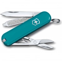 Нож Victorinox Classic SD Colors, Mountain Lake (0.6223.23G) бирюзовый, 7 функций 58мм купить в Долгопрудном