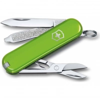 Нож Victorinox Classic SD Colors, Smashed Avocado (0.6223.43G) светло-зелёный, 7 функций 58мм купить в Долгопрудном