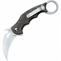 Складной нож Fox IKBS Ball Bearing Karambit, сталь Elmax, рукоять титановый сплав 6Al4V, чёрный купить в Долгопрудном